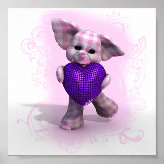 Poster Coeur gras ~ Fille