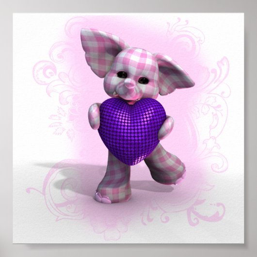 Poster Coeur gras ~ Fille (Devant)