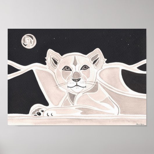 Poster Coeur Lion (Devant)