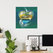Poster Coeur liquide (Bureau à domicile)