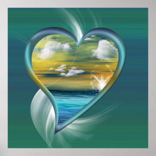 Poster Coeur liquide (Devant)