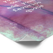 Poster coeur métallique ajouter votre propre citation dés (Coin)