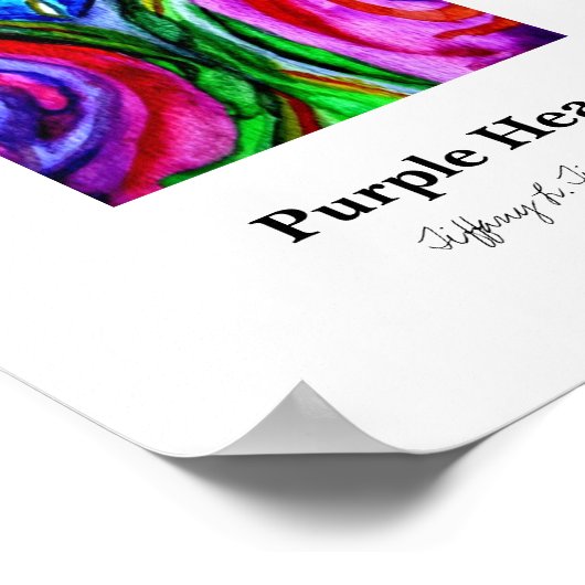 Poster Coeur pourpre (Coin)