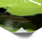 Poster Coeur rose saignant J'aime Jardiner Floral (Coin)