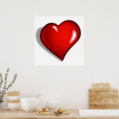 POSTER COEUR ROUGE (Cuisine)