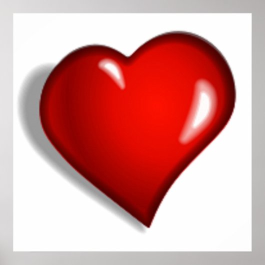 POSTER COEUR ROUGE (Devant)