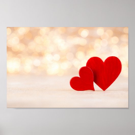 Poster Coeur rouge. (Devant)