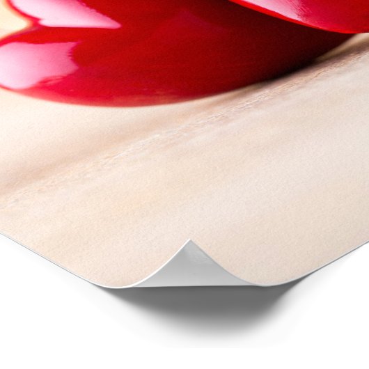 Poster Coeur rouge. (Coin)