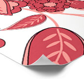 Poster coeur rouge amour Saint Valentin (Coin)