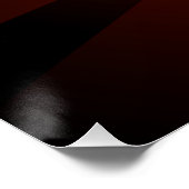 Poster Coeur rouge avec ailes d'or (Coin)