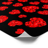 Poster Cœur rouge de la Saint-Valentin (Coin)