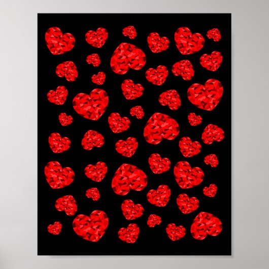Poster Cœur rouge de la Saint-Valentin (Devant)
