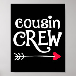 Poster Coeur Rouge Et Flèche Cousin Équipage Enfants Et F