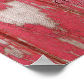 Poster Coeur rustique avec citation (Coin)