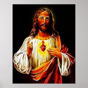 Poster Coeur sacré de Jésus-Christ