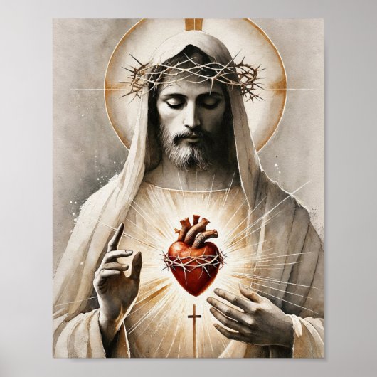 Poster Coeur sacré du Christ (Devant)