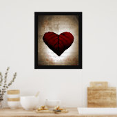 Poster Coeur saignant (Cuisine)