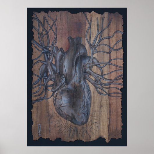 Poster Coeur saignant (Devant)