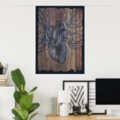 Poster Coeur saignant (Bureau à domicile)