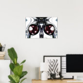 Poster Coeur Sang Sans (Bureau à domicile)