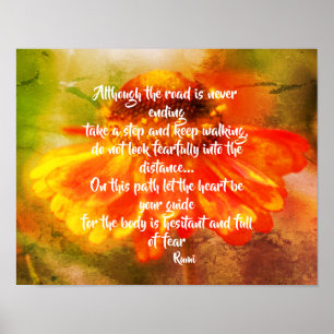 Poster Coeur Soyez votre guide Citation Inspirationnelle