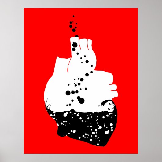 Poster coeur toxique (Devant)