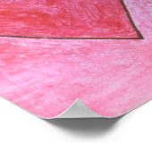 Poster Coeur Valentin Rouge Et Rose De Julia Hanna (Coin)