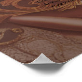 Poster Coeur vapeur avec fleurs (Coin)