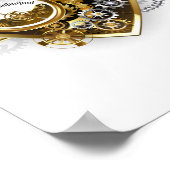 Poster Coeur vapeur avec un manomètre (Coin)