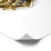 Poster Coeur vapeur avec un manomètre (Coin)