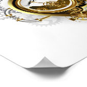 Poster Coeur vapeur avec un manomètre (Coin)