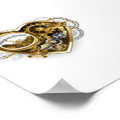 Poster Coeur vapeur avec un manomètre (Coin)