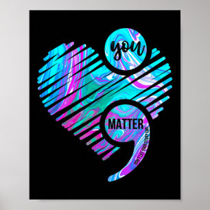 Poster Coeur Vous Problème Ne laissez pas l'histoire mett