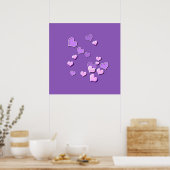 Poster coeurs (Cuisine)