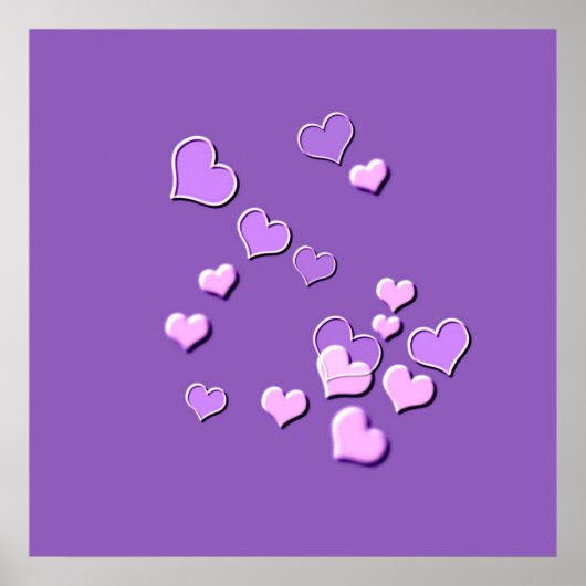 Poster coeurs (Devant)