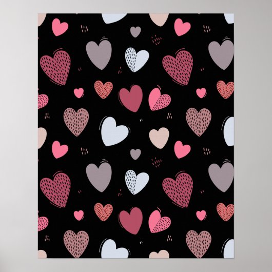 Poster Coeurs 2 (Devant)