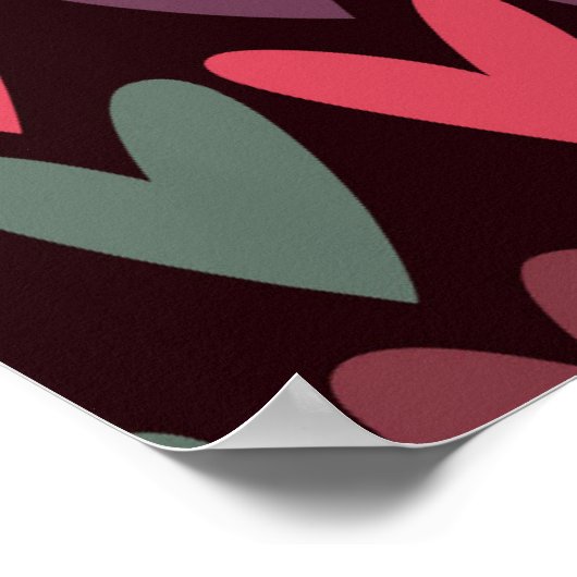 Poster Coeurs 6 (Coin)