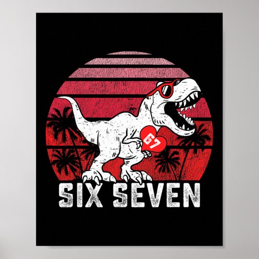 Poster Cœurs 67 Saint-Valentin 67 Meme Six Sept 6 7 T- (Devant)