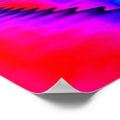 Poster Coeurs arc-en-ciel colorés réflexion (Coin)