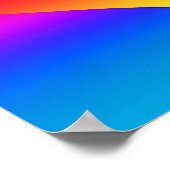Poster Coeurs arc-en-ciel imbriqués (Coin)
