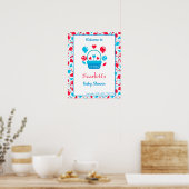 Poster Coeurs, ballons et corbeille cardiaque (Cuisine)