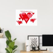 Poster Coeurs bénévoles par Janz (Bureau à domicile)