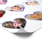 Poster Coeurs Bleus mignons Ma première année 12 Photo Co (Coin)