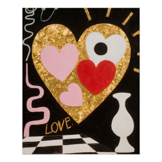 Poster Coeurs d'amour (Devant)