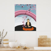 Poster Coeurs d'amour de Bouddha (Cuisine)