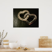 Poster Coeurs d'amour enchaînés (Cuisine)