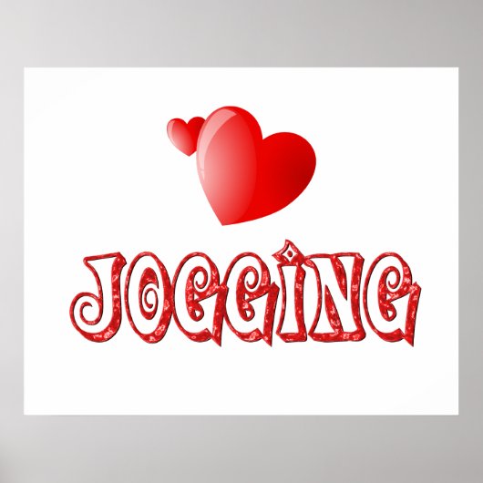 Poster Coeurs de jogging (Devant)