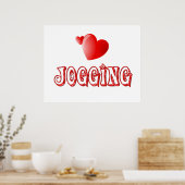 Poster Coeurs de jogging (Cuisine)