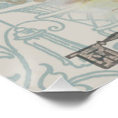 Poster Coeurs de lapin blanc Alice Classic (Coin)