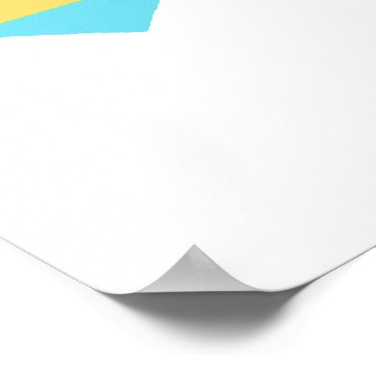 Poster Coeurs du drapeau de fierté (Coin)